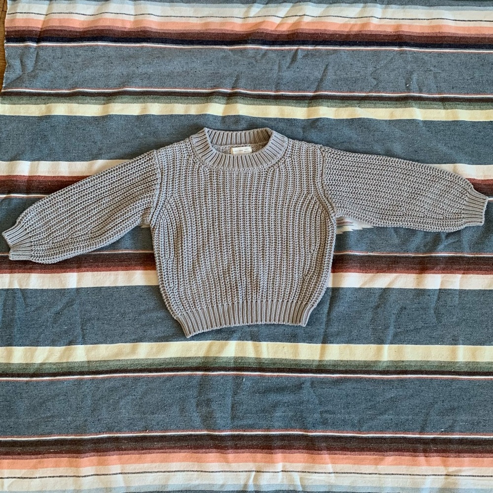 Quincy Mae Organic Cotton Chunky Relaxed Knit Sweater 4-5T